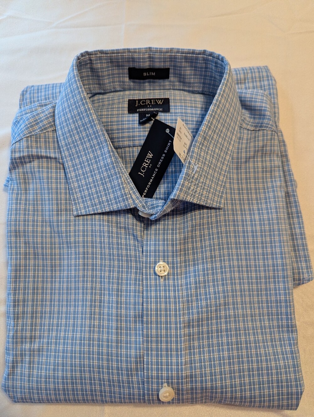 Men's J Crew Performance Slim Fit Dress Shirt Size Medium BNWT